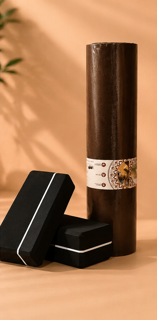 ACTIVARMOUR Yoga Mat & Yoga Block Combo